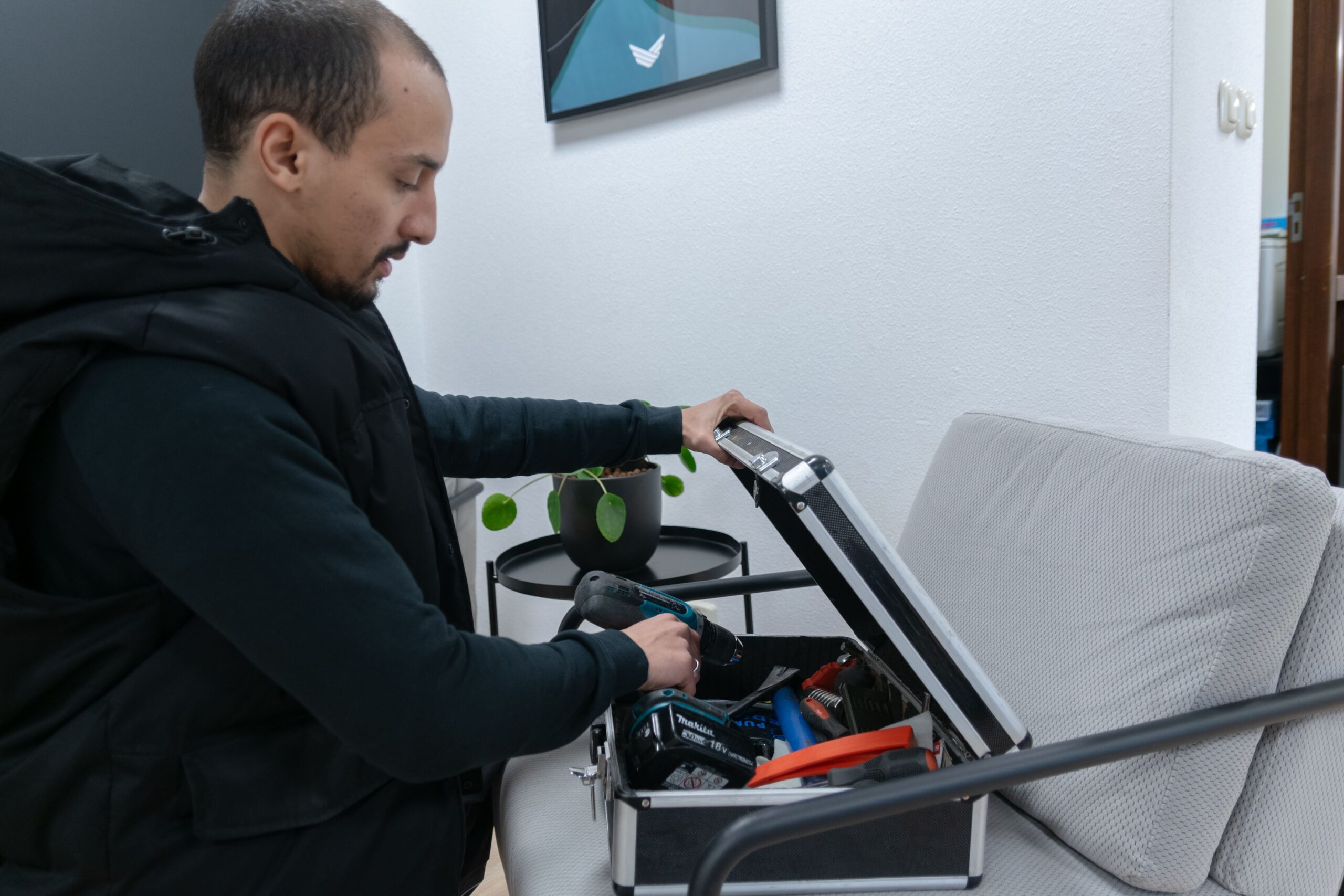 slotenmaker in Helmond aan het werk